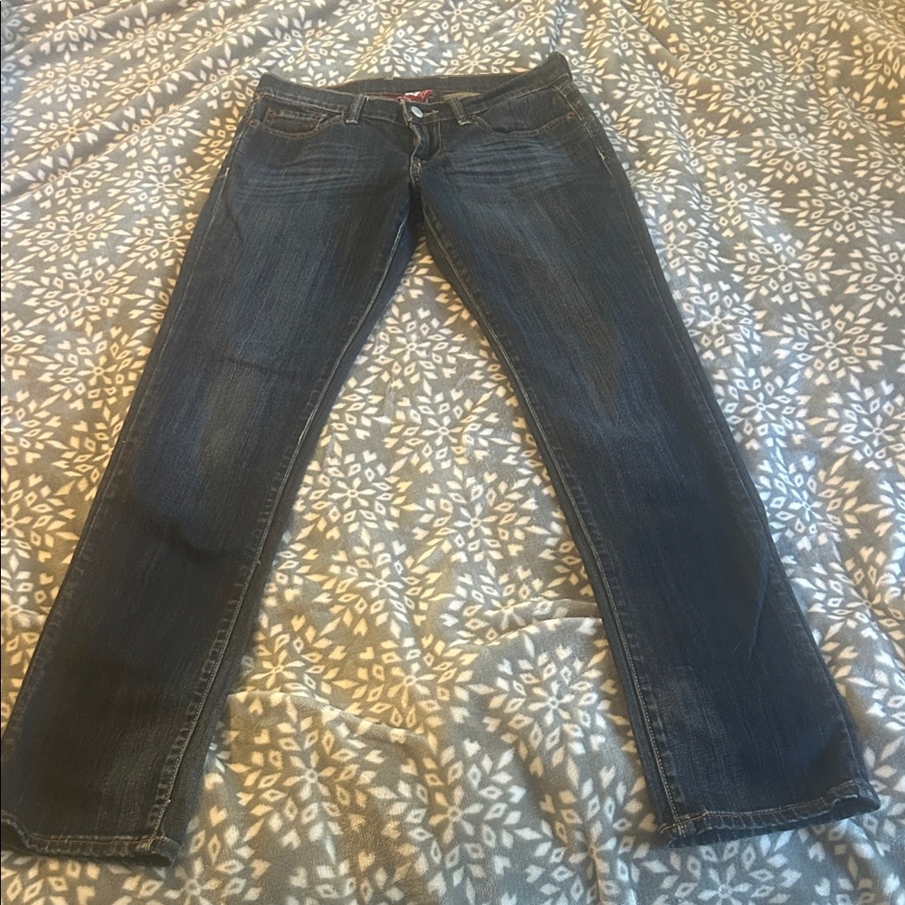 Lucky Brand Sweet N Straight Style Dark Blue Straight Leg Jeans